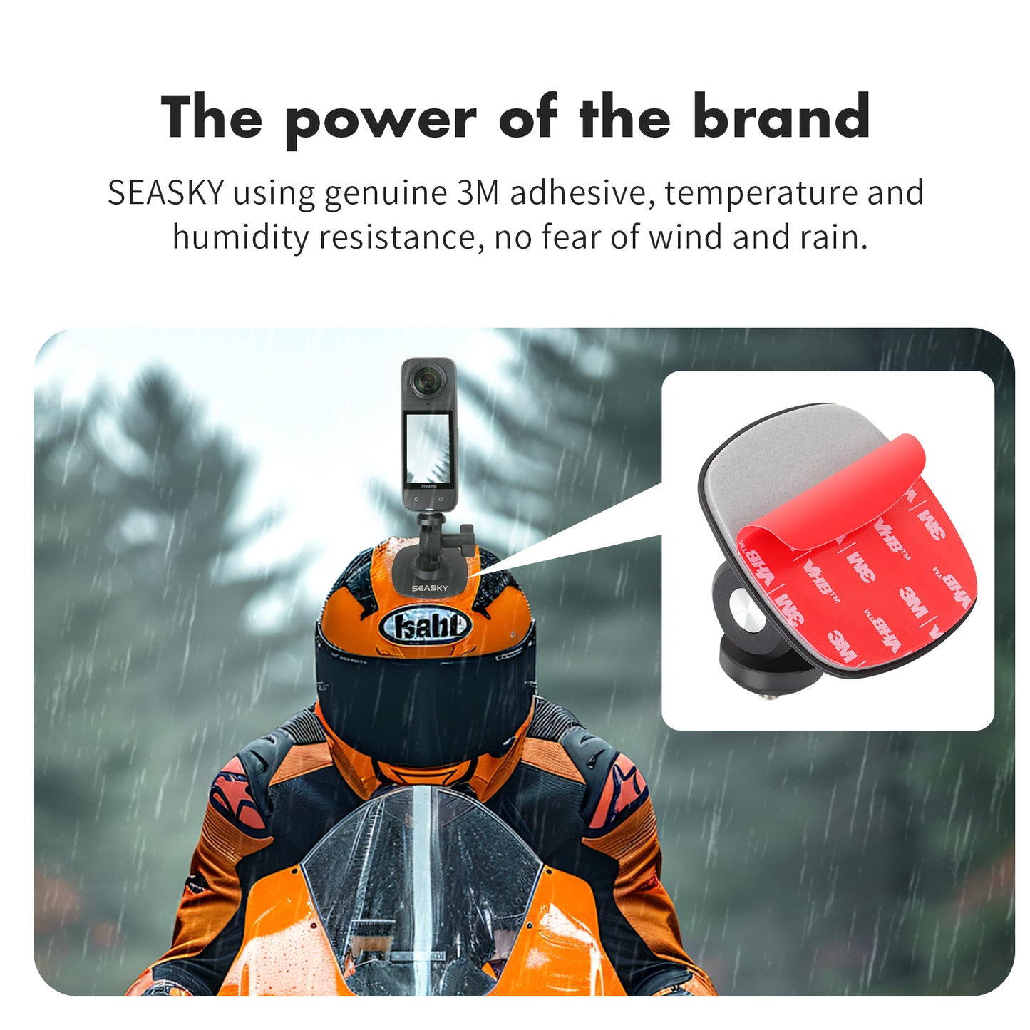 SEASKY A2 Flexible Adhesive Mount for Insta360 X4 X3 X2