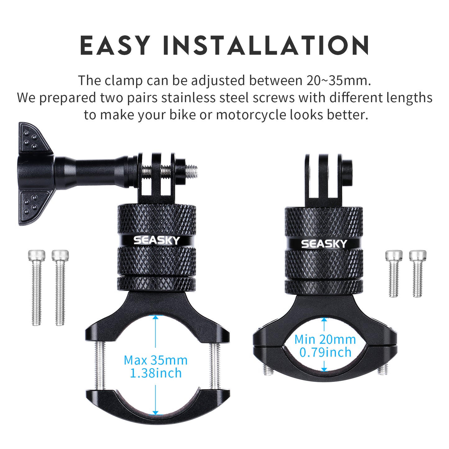 SEASKY Mountain Bike Bicycle Motorcycle Handlebar Mount