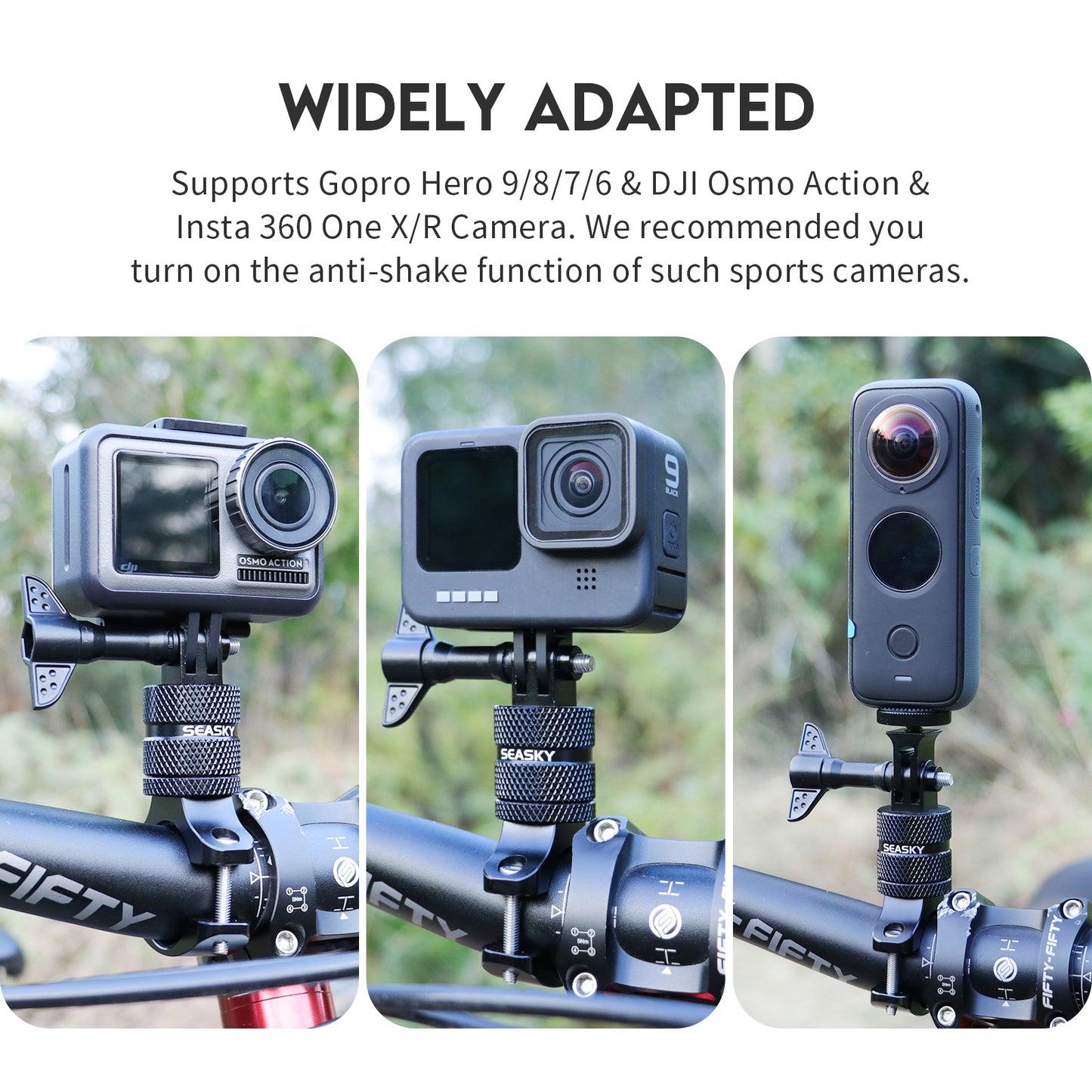 SEASKY Mountain Bike Bicycle Motorcycle Handlebar Mount