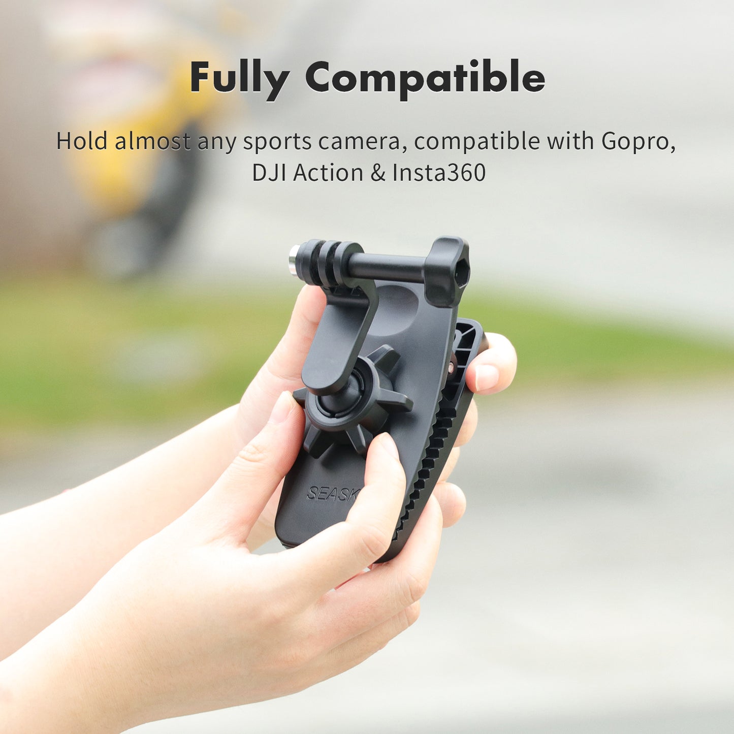 SEASKY Vlog Backpack Strap Mount Clip Clamp Holder Magnetic multi function For Gopro Hero12/11/10/9 DJI Action 4/3/2 Insta360 X3 X2 RS Go3 2 Sports Camera Accessories Tennis Basketball Baseball